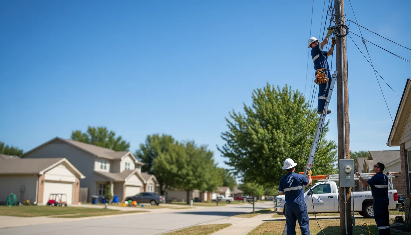 Residential electrician providing installation services in Wild Rose, WI